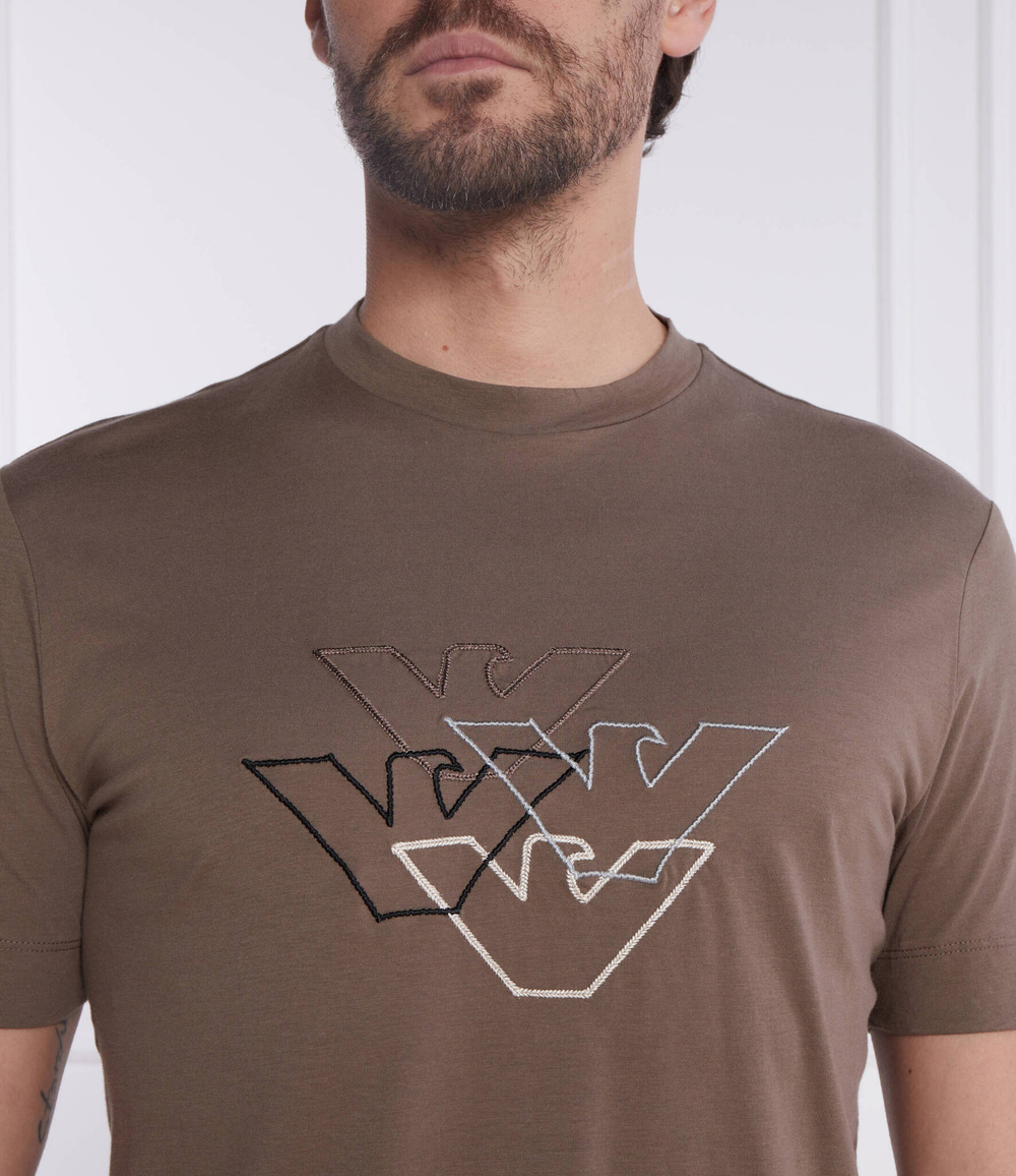 Футболка Emporio Armani - хаки(6R1T74 1JPZZ)