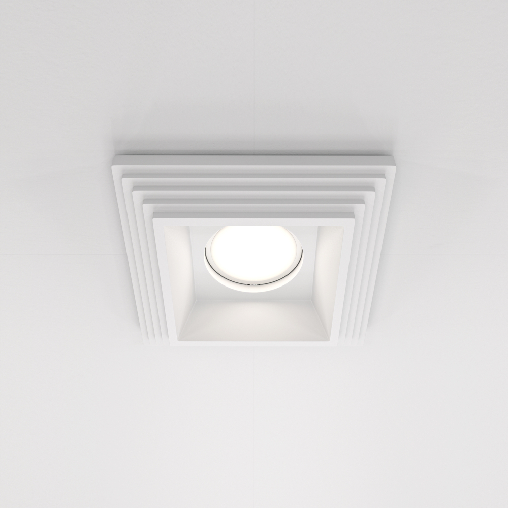 Встраиваемый светильник Maytoni Gyps Modern DL005-1-01-W-1