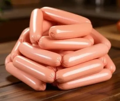 Фотография Сосиски «С натуральным молоком и яйцом» / 500 гр купить в магазине Афлора