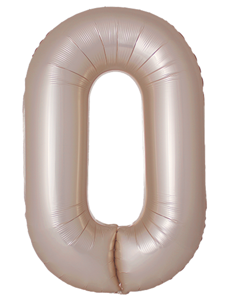 FM (40&#39;&#39;/102 см) Цифра, 0 Slim, Звездное Золото, Матовый, 1 шт. в уп.