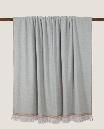 Плед Без коллекции Frati Home 160x200 Серый / Оранжевый