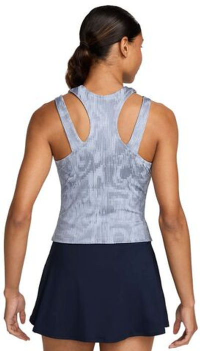 Женский топ теннисный Nike Court Dri-Fit Slam RG Tank Top - ashen slate/black