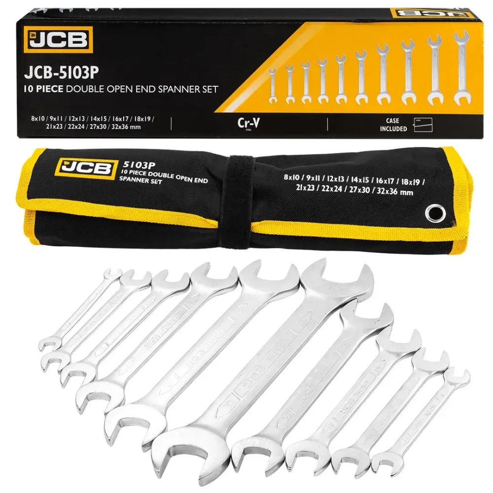 Набор ключей рожковых 10пр. JCB JCB-5103P