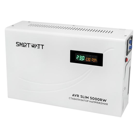 Настенный стабилизатор напряжения 5000 Вт SMARTWATT AVR SLIM 5000RW