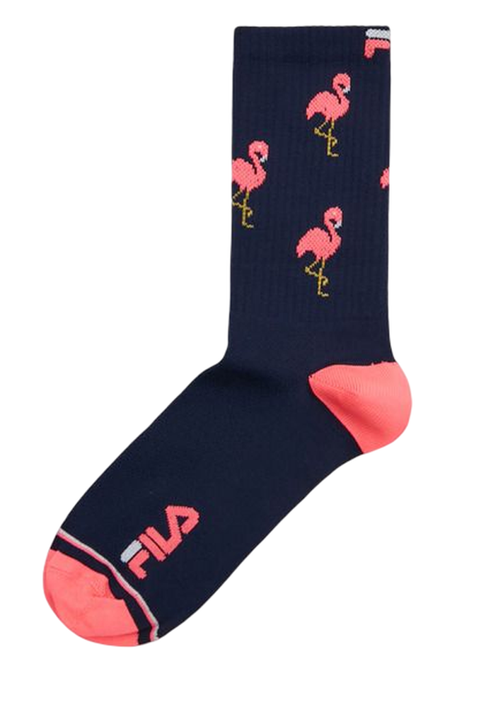 Теннисные носки Fila Running Socks 1P - navy/fuxia fluo