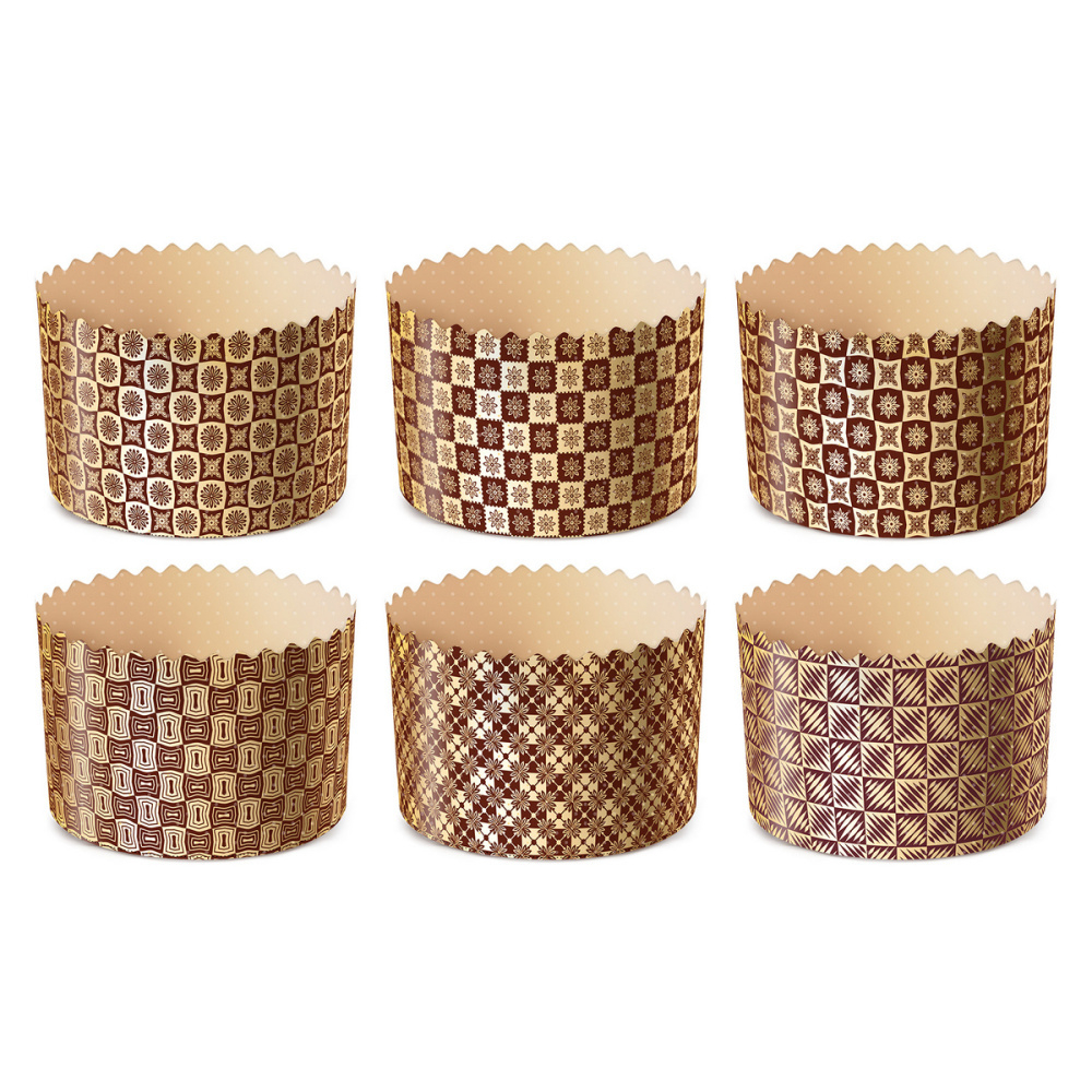 Форма бумажная для кулича «Новый стандарт» (500 гр, 134/100 мм) 156шт/туб