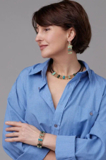 Mosaic Enamel multi Колье арт.1490