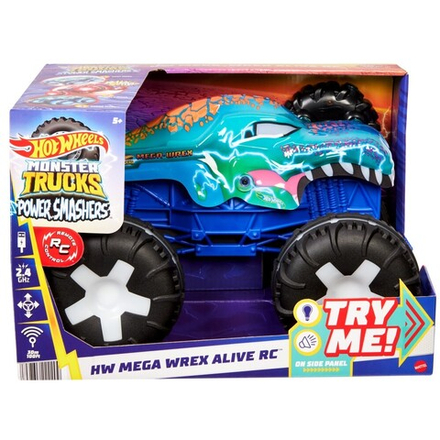 Hot Wheels - Монстр-трак на дистанционном управлении Mega-Wrex Alive 1:15 Light & Sound JBD90 / артикул   JBD90  / GTIN 194735258246
