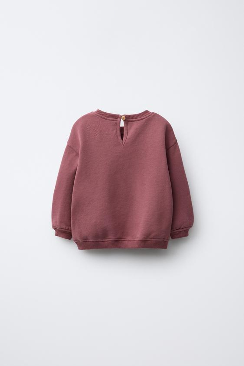 ZARA ТОЛСТОВКА С АППЛИКАЦИЕЙ «КРОЛИК», МАЛИНОВЫЙ