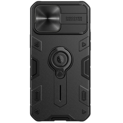 Противоударный чехол с кольцом и защитой камеры Nillkin CamShield Armor Case для iPhone 13 Pro Max