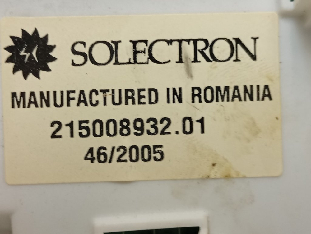 WISL62CSI кт55 Электронный модуль стиральной машины Indesit 215008932.01 б/у