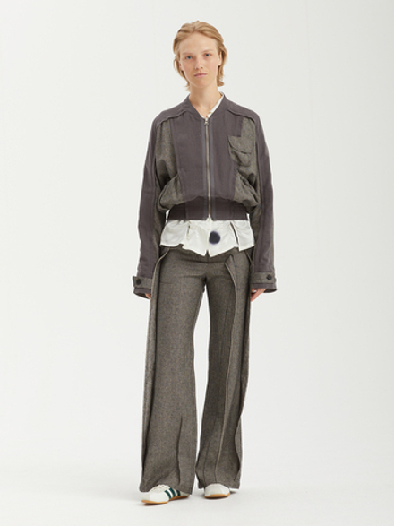 Женский Бомбер Linen Paneled