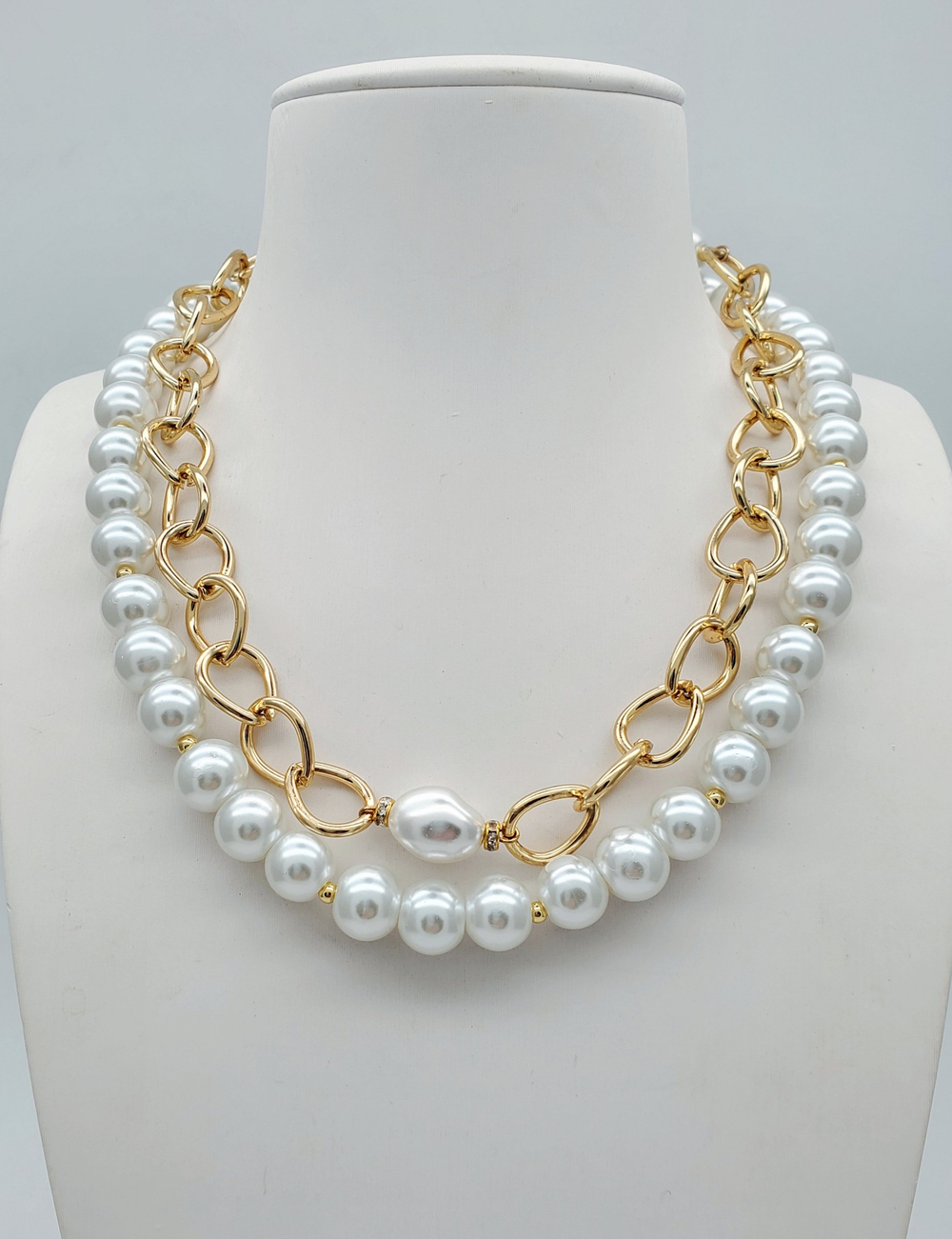 91001090 Колье SELENA PEARLS