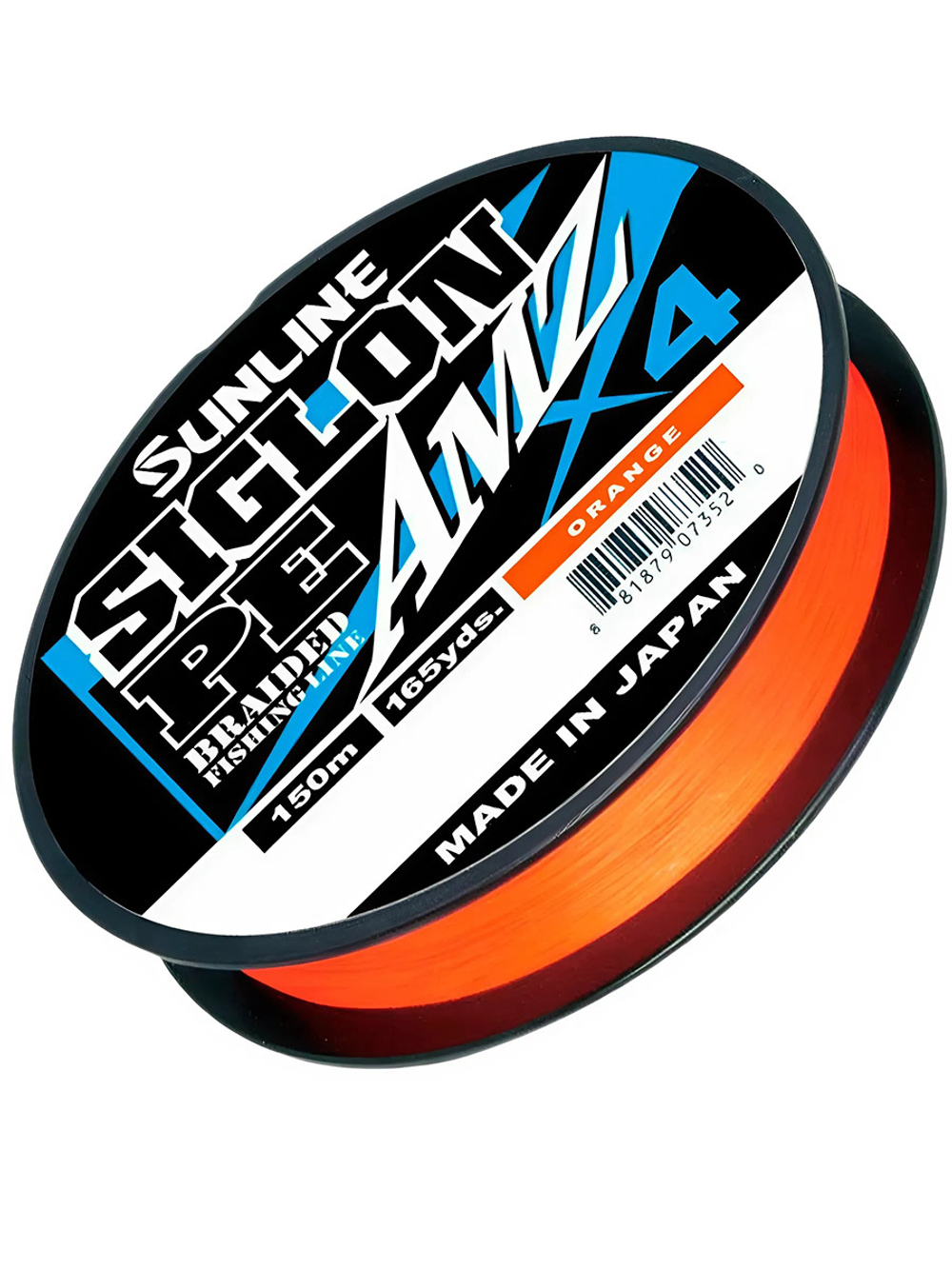 Шнур плетеный SUNLINE SIGLON PEx4 AMZ 150M(OR) #0.3/4LB