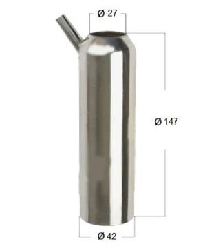 Стакан доильный нерж под соск. силикон GEA (Китай)