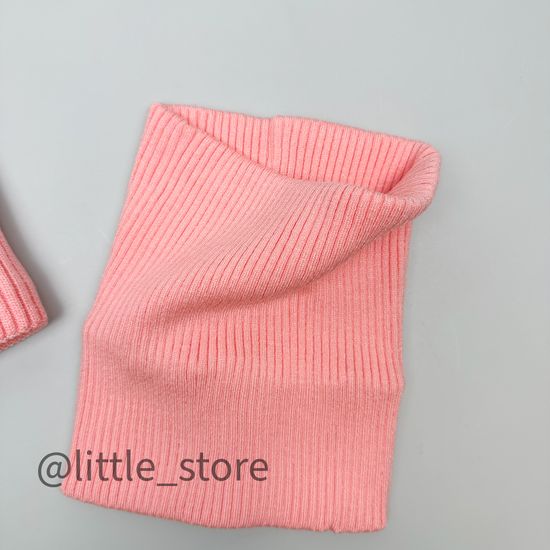 Шапка со снудом, Светлый коралл