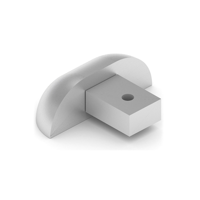 Заглушка для однополозной нижней направляющей, хром матовый (AL) (AS0030) Aristo