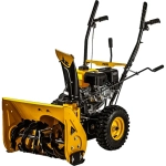 DENZEL SWB-600 снегоуборщик бензиновый со щеткой для подметания 7 л.с. ковш 56 см, выброс 13 м, 6 вперед/2 назад 97661