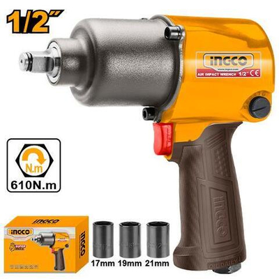 Ударный пневматический гайковерт 1/2 610 Hm INGCO AIW12562 INDUSTRIAL