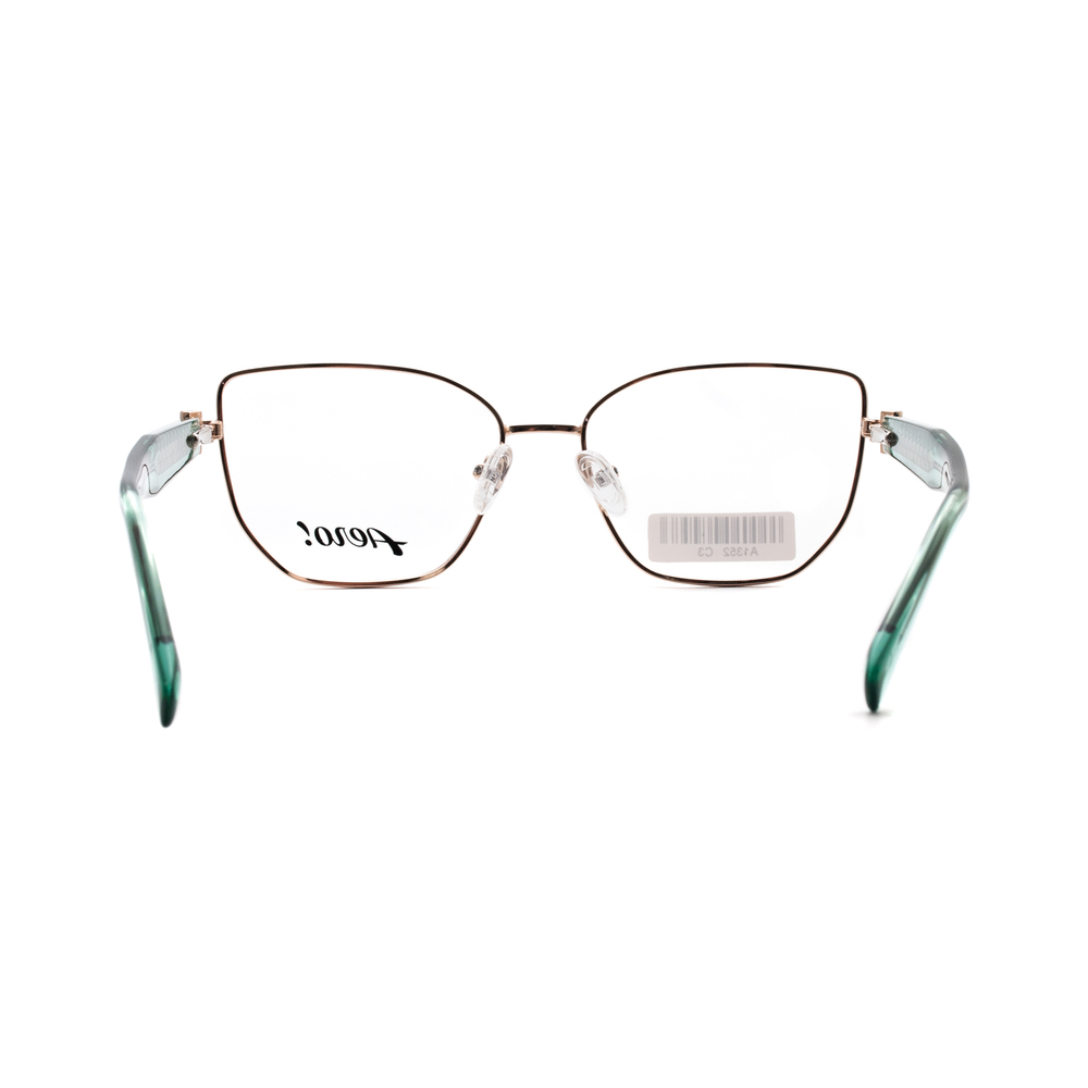 Оправа многогранник AERO A1352 c3 золото/зеленый/прозрач. (Италия)