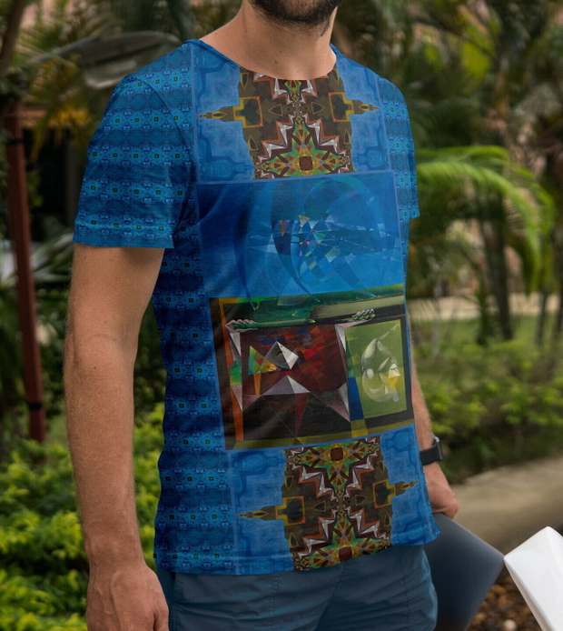 Мужская футболка, по мотивам живописи Макса Эрнста