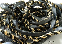 Кант декоративный F15 черно-золотой