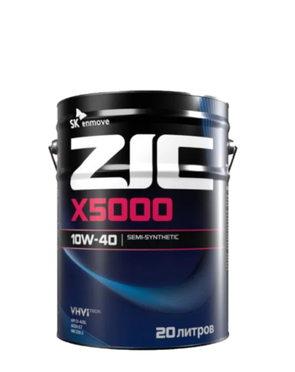 Масло моторное 10W40 X5000 ZIC 20л. п/синт