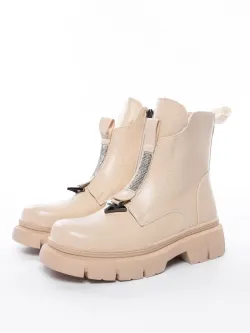 Зимние ботинки на высокой платформе