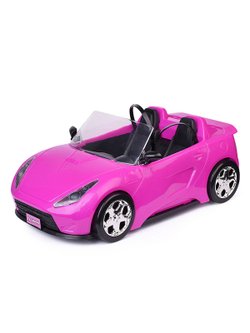 Игрушка Машина с куклой розовая (9010C)