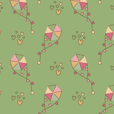 Воздушные змеи и сердечки