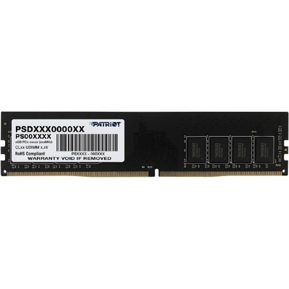 Оперативная память Память DDR4 8GB 2666MHz Patriot PSD48G26662 Signature RTL PC4-21300 CL19 DIMM 288-pin 1.2В single rank Ret
