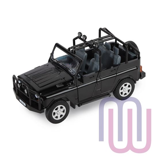 МОДЕЛЬ МАШИНЫ 1/24 УАЗ-469 ЧЕРНЫЙ