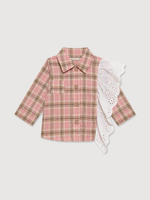 Рубашка с воланом, Розовый