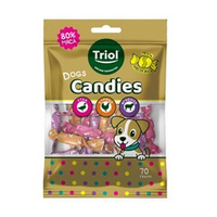 Лакомство для собак «Конфеты мясные из курицы, утки, ягненка», 70г, серия FUN FOOD, Triol