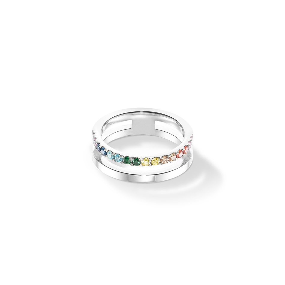 Кольцо Coeur de Lion Multicolour Silver 0136/40-1517 56