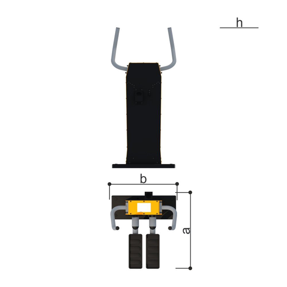 Уличный тренажер «Разведение ног» Romana 207.34.10