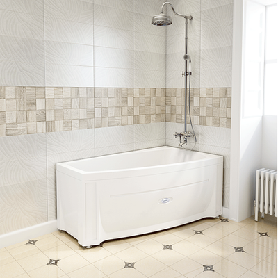 Акриловая ванна Мэри 140х80 (правосторонняя), каркас