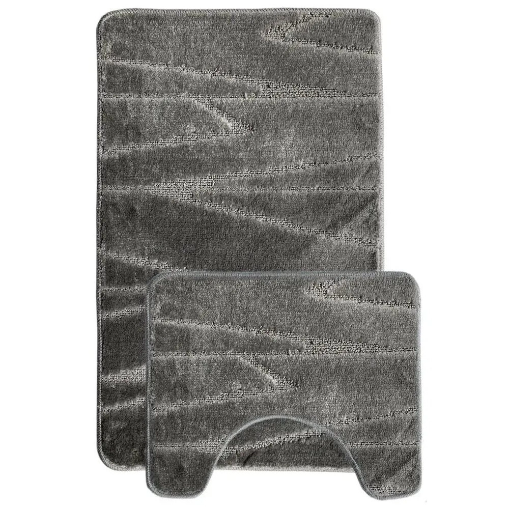 Коврик из п/п на латексной основе, L'CADESI LEMIS, 50см из 2 штук,92506 серый 3217 , Ту