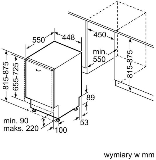 Встраиваемая посудомоечная машина Bosch SPV 45CX00