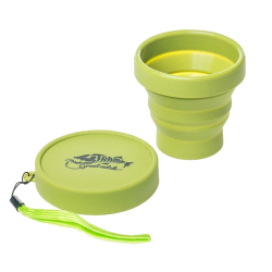 Tramp Стакан силиконовый складной с крышкой, TRC-083-6050, оливковый