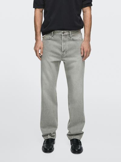 Massimo Dutti Джинсы прямого кроя, серый