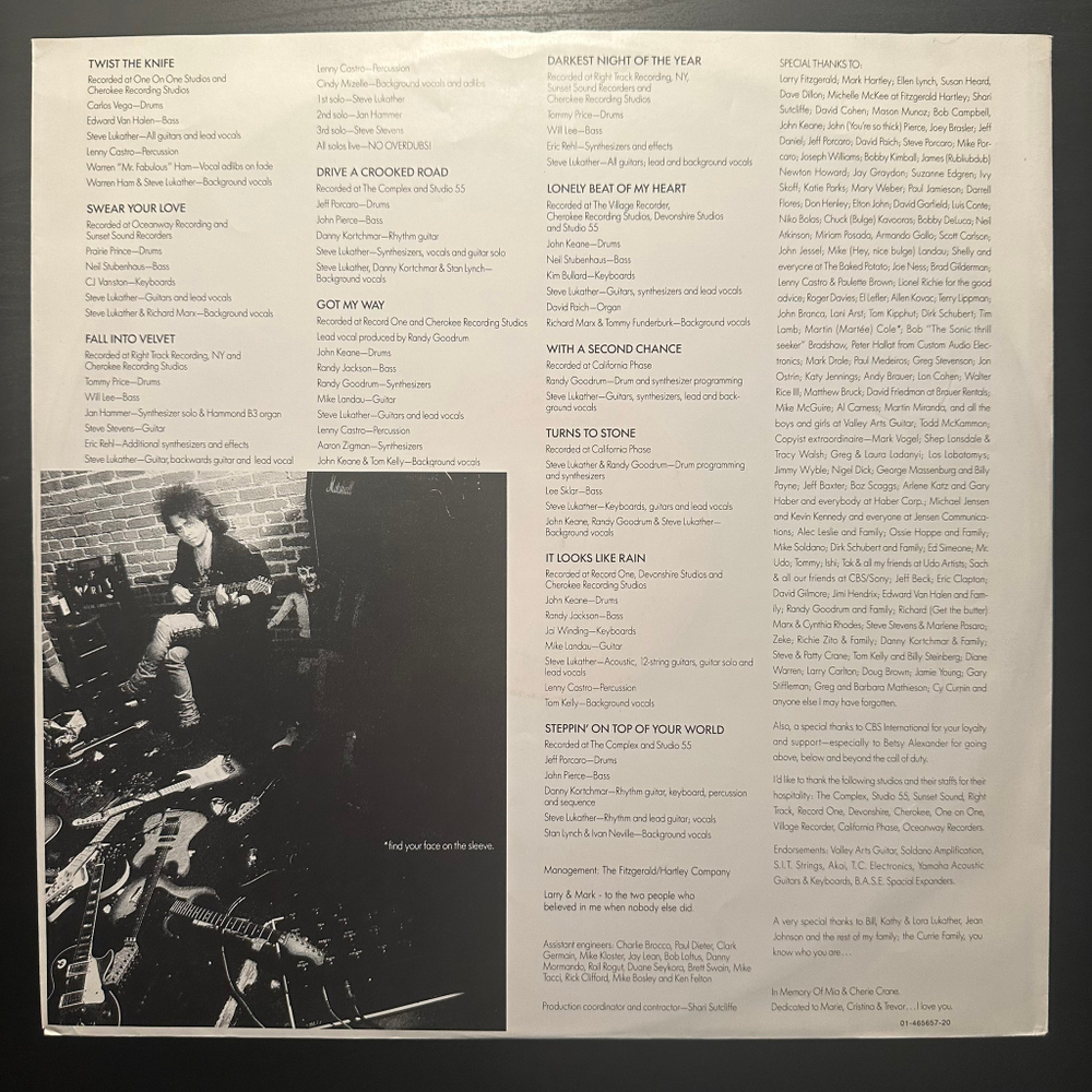 Steve Lukather - Lukather (Голландия 1989г.)