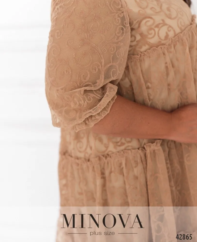 Платье 8620-капучино Minova