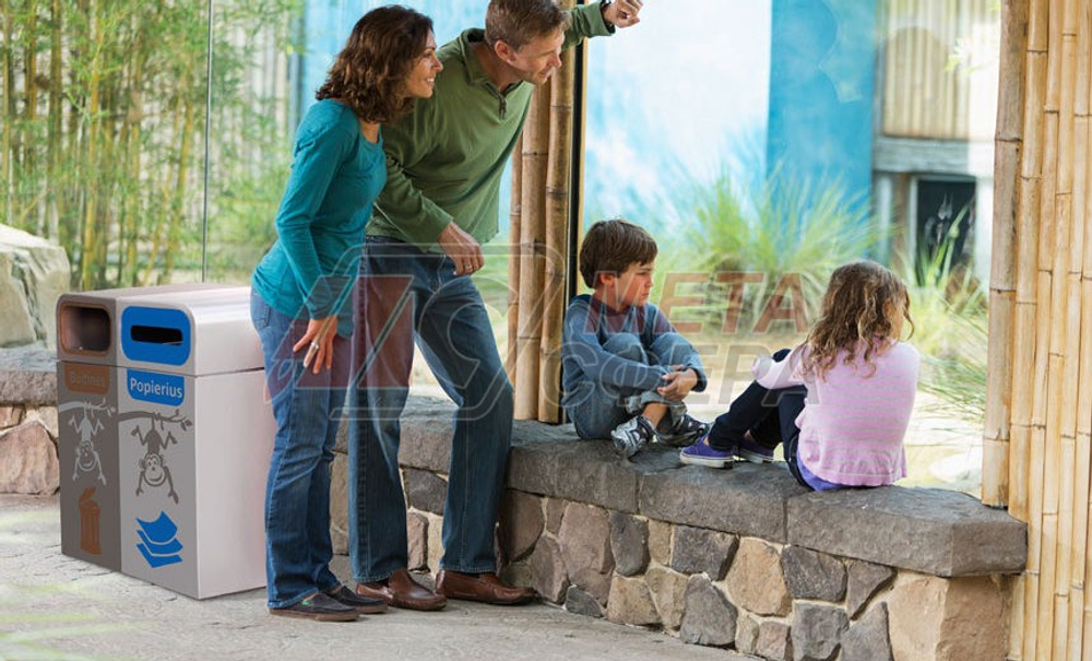 Урна Брюссель для раздельного сбора мусора