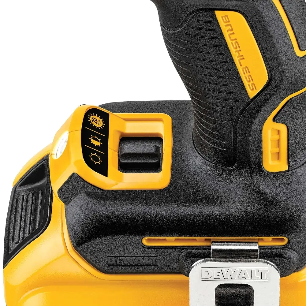 Аккумуляторная бесщеточная ударная дрель-шуруповерт DEWALT, 18 В, 2000 об/мин, 34000 уд/мин, без АКБ и ЗУ, в кейсе TSTAK, DCD796NT