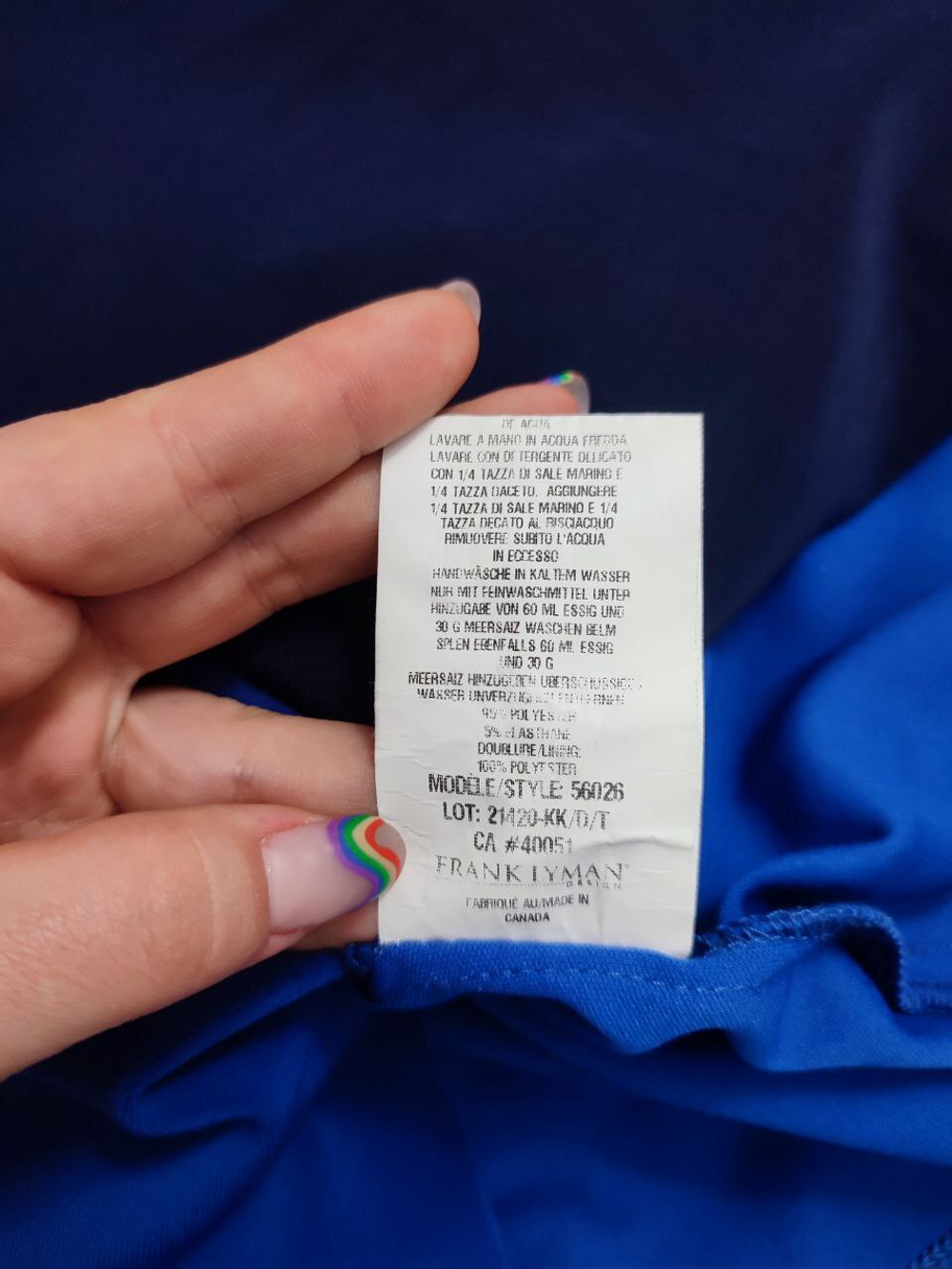 Платье Frank Lyman синее 42 размер