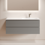 Тумба подвесная SANCOS Folk  правая 1195х445х500, c двумя ящиками оснащенными доводчиками, Ergraut soft, арт.FL120RES