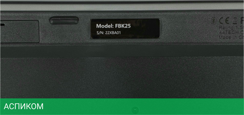 Клавиатура A4Tech Fstyler черный/серый (FBK25)