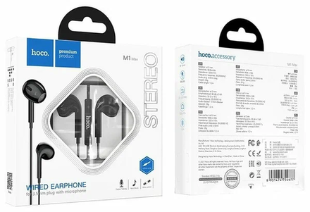 Наушники Hoco  M1 Max crystal earphones with mic