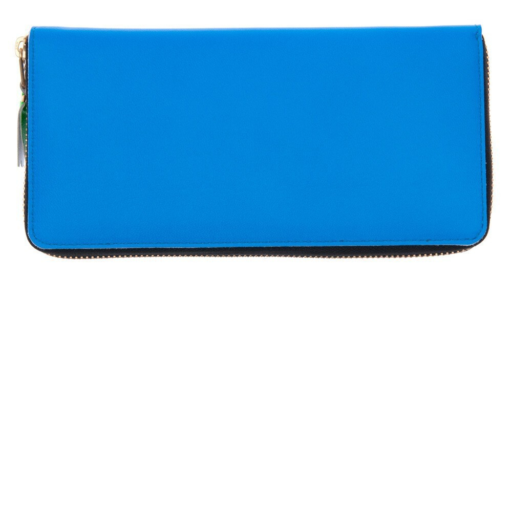 COMME DES GARÇONS WALLET КОШЕЛЕК SUPER FLOU ДЛИННЫЙ СИНИЙ